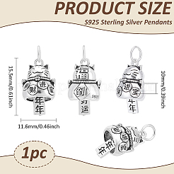 1 pz s925 pendenti in argento sterling&nbsp;STER-BC0003-20A