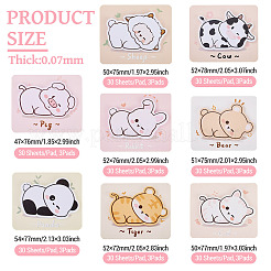 24 stücke 8 arten nette tier papier memo notizblöcke&nbsp;DIY-TA0014-09