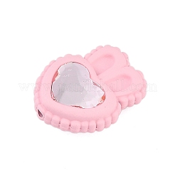 Perline in lega verniciate a spruzzo con strass&nbsp;PALLOY-D029-04C-RS