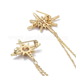 Брошь в виде звезды с кисточкой&nbsp;LS-JEWB-K006-12G