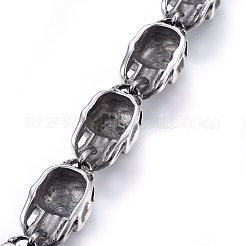 Bracciali a maglie in acciaio inossidabile 304&nbsp;BJEW-L631-15AS