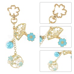 4 шт. подвесных украшений из сплава эмали и стекла&nbsp;HJEW-FS00049