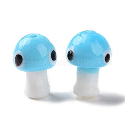 Fatti a mano a lume perle di malocchio&nbsp;LAMP-D018-01G