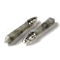 Большие остроконечные подвески из натурального лабрадорита&nbsp;G-Z055-01P-23