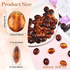 50pcs Acrylperlen&nbsp;OACR-YW0004-58
