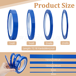6 rollo de 4 estilos de cintas adhesivas decorativas para mascotas&nbsp;AJEW-BC0010-39D