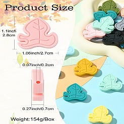 32 шт. 16-цветные листовые пищевые экологически чистые силиконовые фокусные бусины SIL-CJ0002-19