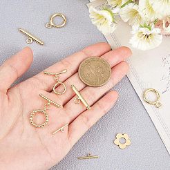 8 комплект из 4-х латунных застежек-тоглов KK-CA0001-55G