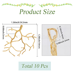 10шт латунные подвески&nbsp;KK-SC0006-30