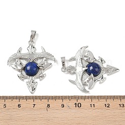 Natürliche Lapislazuli Dreieck Anhänger&nbsp;G-G293-01P-24
