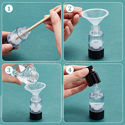 Пустые портативные пластиковые безвоздушные бутылки с насосом&nbsp;LS-MRMJ-WH0075-67A