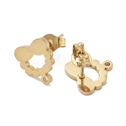 Фурнитура для сережек-гвоздиков из нержавеющей стали 304 с ионным покрытием (IP) STAS-I206-127G