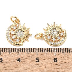 Ciondoli Shegrace in ottone con micro pavé di zirconi cubici trasparenti&nbsp;XGRQ3P318-636G