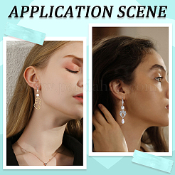 80 шт. 2 цвета крючки для сережек из хирургической нержавеющей стали 316 STAS-SC0005-66