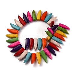 Синтетических нитей бирюзовые бусы&nbsp;G-C147-22B