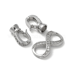 Латунная стойка с микропаве из кубического циркония&nbsp;KK-K377-12P