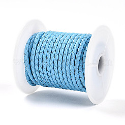 Vachette cordon tressé en cuir&nbsp;NWIR-N005-01N-3mm