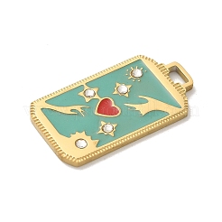 Подвески из нержавеющей стали 304 со стразами&nbsp;STAS-I322-85G