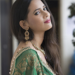 8 пара 8-х стильных сережек-гвоздиков из цинкового сплава для женщин EJEW-AN0003-16