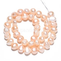 Нити из натурального культивированного пресноводного жемчуга PEAR-N014-08H-02