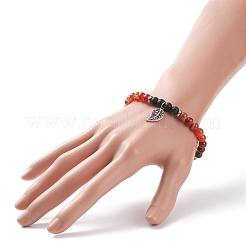 Эластичный браслет с натуральными венами дракона BJEW-JB08651