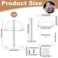 Демонстрация акриловой шляпы/парика&nbsp;ODIS-WH0079-032A-01