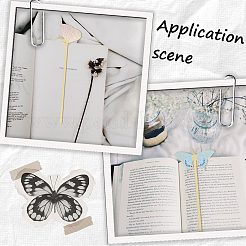 4 шт. 4 стиля латунных эмалевых закладок AJEW-SC0002-81