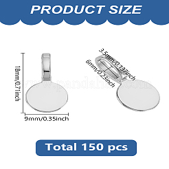 150 шт. литые плоские накладные скобы с клеевым соединением&nbsp;FIND-LP0001-56