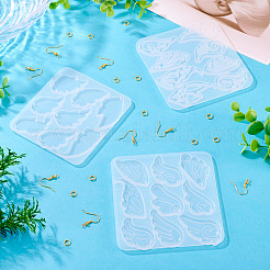 Силиконовые Молды для подвесок в виде крыльев и наборы для изготовления сережек из латуни DIY-TA0013-03