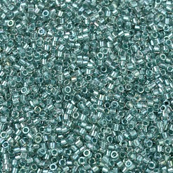 MIYUKIデリカビーズ  シリンダー  日本製シードビーズ  11/0  （db1767)スパークリングアクアグリーンライニングクリスタルab  1.3x1.6mm  穴：0.8mm  約2000PCS /ボトル  10 G /ボトル&nbsp;SEED-JP0008-DB1767