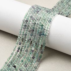 Природного флюорита бисер нитей&nbsp;G-F509-38-3mm