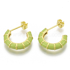 Латунь серьги EJEW-S209-10C