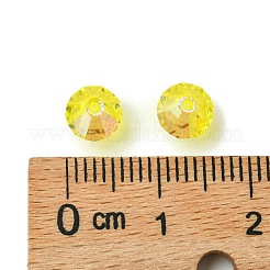 プレシオサ®クリスタルビーズ  チェコクリスタル  双円錐形(451 69 302 ロンデル)  80310 200 シトリン ab  6mm  穴：1mm&nbsp;Y-PRC-BA6-80310-200