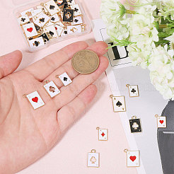 48шт 8 стиля подвески из сплава с эмалью&nbsp;FIND-CA0009-08