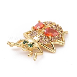 Реечное покрытие латунь микро паве разноцветные подвески из кубического циркония&nbsp;ZIRC-C039-03G