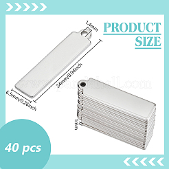 40 шт. подвески из нержавеющей стали 201&nbsp;STAS-BC0004-06B