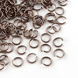 Aluminum Wire Open Jump Rings, Camel, 18 Gauge, 10x1.0mm, about 16000pcs/1000g