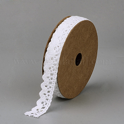 Cotton Ribbons, White, 5/8 inch(15mm), about 2yards/roll(1.829m/roll)