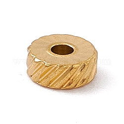 Motivo twill 304 perline in acciaio inossidabile, colonna, oro, 5x2mm, Foro: 1.5 mm