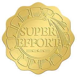 Pegatinas autoadhesivas en relieve de lámina de oro, etiqueta engomada de la decoración de la medalla, palabra, 50x50mm