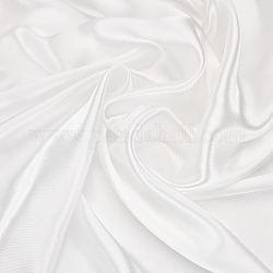 Polyester Grosgrain Fabric, for DIY Gift Packing, Lined with Gift Box, White, 59-1/8 inch(1500mm)