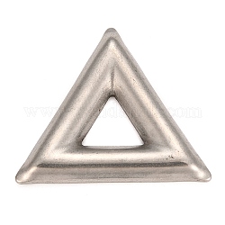 Anneaux de liaison en 304 acier inoxydable, accessoires pendentifs, triangle, couleur inoxydable, 30x34.5x3.5mm