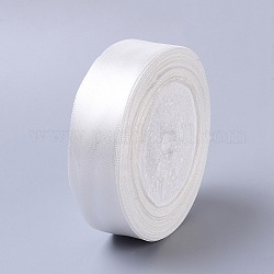 1 inch(25mm) Milk White Satin Ribbon Wedding Sewing DIY, 25yards/roll(22.86m/roll)