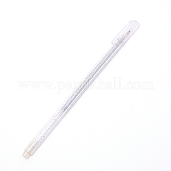 Bolígrafo de gel de plástico brillante, Oficina y material escolar, plata, 163x11x7.8mm