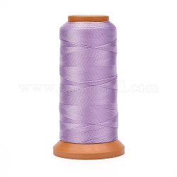 Hilos de poliéster, para la fabricación de la joya, púrpura medio, 0.12mm, alrededor de 1640.41 yarda (1500 m) / rollo