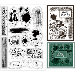 Timbri in plastica pvc, per scrapbooking diy, album fotografico decorativo, fabbricazione di carte, fogli di francobolli, 16x11x0.3cm
