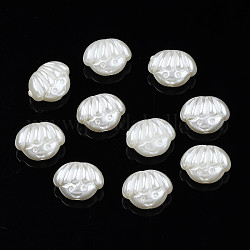 ABS Plastic Imitation Pearl Beads, Boy, Seashell Color, 9x11.5x6mm, Hole: 1.4mm, about 1450pcs/500g