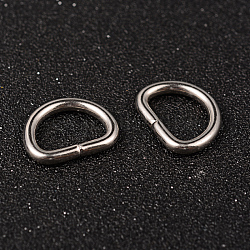 304 Stainless Steel D Rings, Buckle Clasps, For Webbing, Strapping Bags, Garment Accessories, Stainless Steel Color, 15x19x3mm