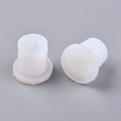 Moldes de geoda de silicona, moldes de resina, para la fabricación de joyas de resina druzy, blanco, 34.5x31mm, tamaño interno: 16x13 mm