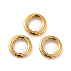 201 Edelstahl verbindet Ringe, runden Ring, echtes 18k vergoldet, 10x2 mm, Innendurchmesser: 6 mm